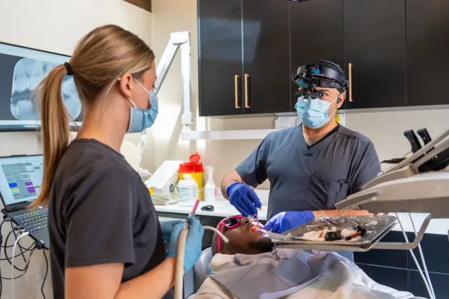 My New Teeth team treating a patient
