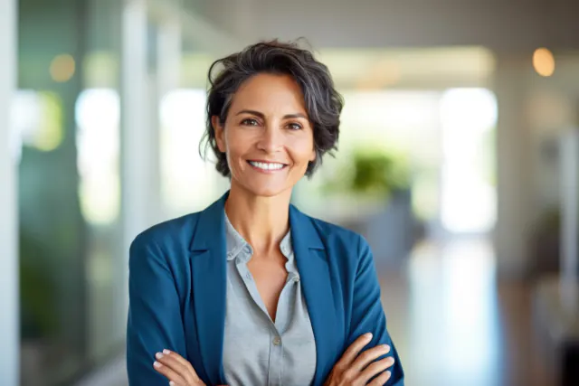 Patient discussing questions and treatment options during a consultation
