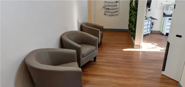 Hallway inside the Cookstown dental clinic