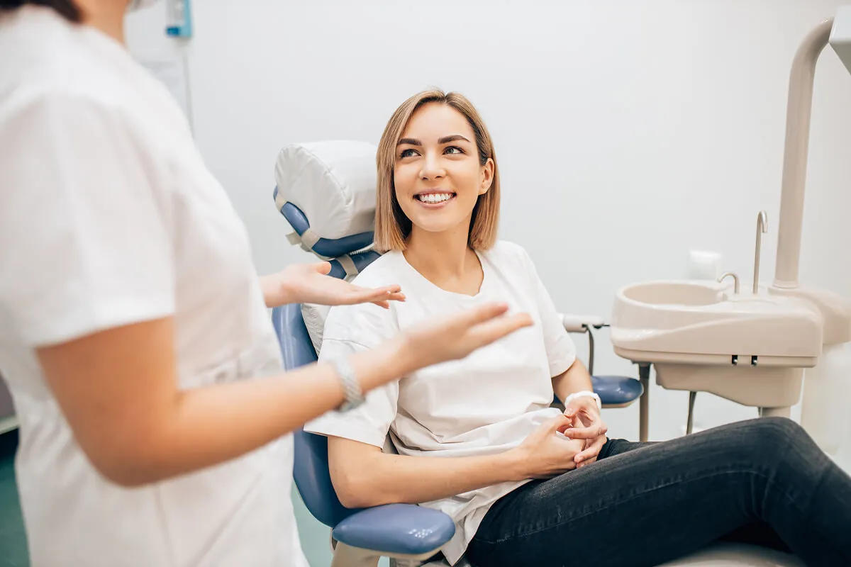 Dental professional developing a personalized treatment plan